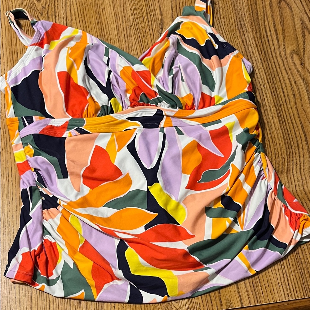 Anne Cole Multicolor Swimsuit Top